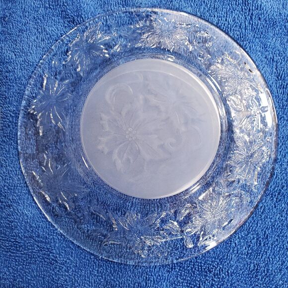 Vintage Princess House Fantasia dessert plates Poinsettia pattern 2 count - Picture 6 of 7